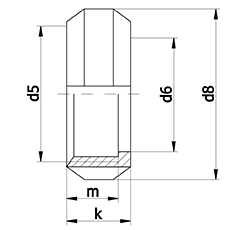 Гайка шлицевая нержавеющая DN101,6-4"0/0 SMS AISI 304 (L) / 1.4301 (7) чертёж