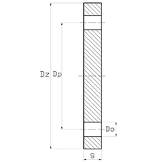 Заглушка фланцевая нержавеющая DN100 PN10-16 EN 1092-1 тип 5 AISI 304 (L) / 1.4301 (7) чертёж