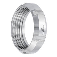 Гайка шлицевая нержавеющая DN063,5-2"1/2 SMS AISI 304 (L) / 1.4301 (7)