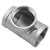 Тройник резьбовой нержавеющий DN100-4"0/0 F-F-F EN 10241 AISI 304 (L) / 1.4301 (7)